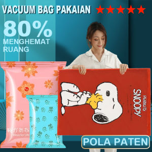 Vacuum Bag Pakaian Plastik Vacum /Vacum Plastic Bag Travel/Plastik Vacum Baju Laundry Travel Bag Kompresi Seprei Selimut Pakaian35x5555x6560x75