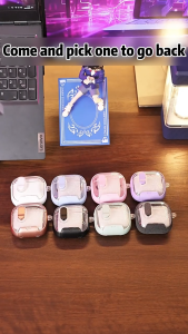 AKABEILA เคสหูฟัง Secure Lock with Cleaner Pen For AirPods 4th Pro 2 พร้อมแท่นชาร์จไร้สายแบบแม่เหล็ก กันกระแทก