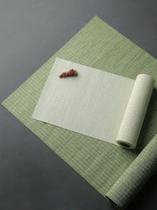 ผ้าปูโต๊ะชุดชาสไตล์จีนใหม่แบบย้อนยุค ผ้าปูโต๊ะชุดชา กางเกงชุดชา กางเกงชุดชาแบบกันน้ำ สีเขียว ผ้าคลุมโต๊ะชุดชาสีเขียว