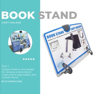 Aidata by ST-Supply.com ที่วางอ่านหนังสือ 3 in 1 รุ่น BH001G (สีเทา)