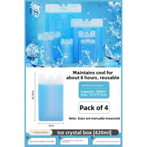 MONLEYTA | Reusable Ice Crystal Box Blue Ice Cooling Preservation Commercial Ice Brick Ice Bag For Air Conditioner Fan Stall Cooling