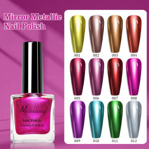 Metal Mirror Nail Polish No Need UV Lamp Quick Dry Long Lasting 7ml Professional Salon Quality Nail Art Gel for Women