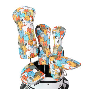 ถุงคลุมหัวไม้กอล์ฟ PU ฝาครอบหัวกอล์ฟสำหรับพัตเตอร์ไดรเวอร์แฟร์เวย์และใบมีดไฮบริดปลอกหุ้มหัวไม้กอล์ฟค้อนของขวัญกอล์ฟอุปกรณ์กอล์ฟ