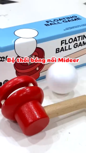 Bộ thổi bóng nổi Mideer Floating Ball Game đồ chơi rèn luyện sự khéo léo cho bé