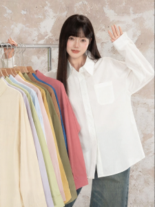loveheynew | Áo Sơ Mi Dài Tay Cotton Mùa Xuân Thu