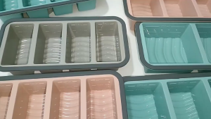 Silicone Freezer Trays with LidSilicone Freezer Molds For freezing soupstewssauces.Oven&Dishwasher-SafeBPA Free