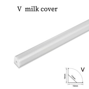 1-30pcs/Lot Perfil Aluminio LED Corner Aluminium Profile Channel Holder for led Strip Light Bar Cabinet Lamp Kitchen Closet