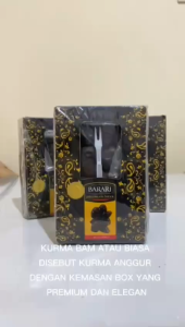Kurma Bam Barari Kurma Anggur Kualitas Premium Manis Legit dan Fresh - 600 Gram