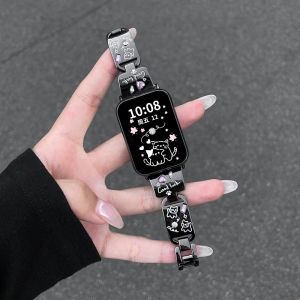 Huawei Fit3 Metal Band New Fit4 Cute Cat Dog Color Diamond Bracelet Womens Watchband Summer Replacement Strap High-End Feel