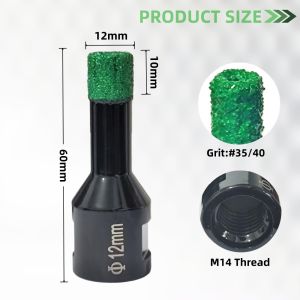 6/8/10/12mm Diamond Drilling Core Bits M14 Thread Porcelain Ceramic Tile Granite Marble Drilling Crowns Hole Saw Cutter Masonry