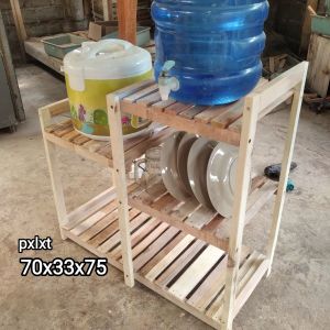 Rak Susun Satu Set Serbaguna Dispenser dan Rice coocker