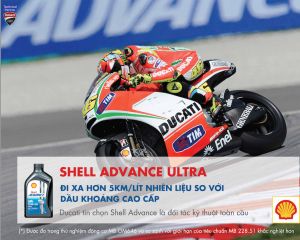 [Xe số 1L] Dầu nhớt xe máy cao cấp 4T Shell Advance ULTRA 10W50 SP 1L