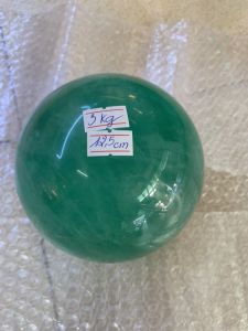 Quả cầu phong thủy đá Florite xanh trong hàng VIP xông đèn siêu đẹp tặng đế AV