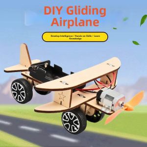 Scientific Experiment Wooden Model Plane Electric