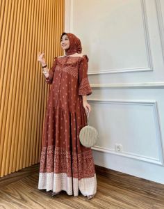 RAISA SET HIJAB TERLARIS GAMIS SET HIJAB TERBARU VIRAL GAMIS SYARI MUSLIMAH KEKINIAN DRESS KANCING BUSUI