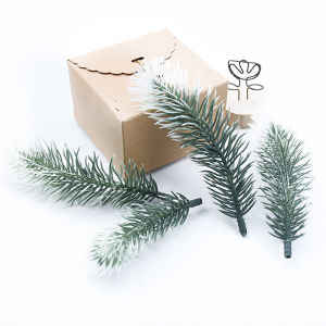 20pcs Simulated plants Christmas pine branches New Year home party decorations Christmas tree wreath decorations