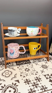Table Storage Rack Rak Buku Almari 27/40/50CM Display Rack Table Shelf Rak Meja 桌面置物架