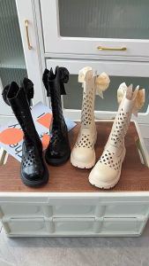 Sepatu High Boot Anak Cewek Kulit Leather Flat Girl Dance Karnaval Fashion Anak Perempuan (ZH SS270)