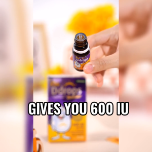 Ddrops Kids Vitamin D3 600IU Drops + DHA Spray – Bone & Brain Support | Imported from Canada Childrens calcium supplementation leads to height growth