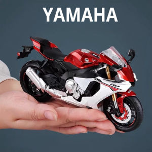 1:12 YAMAHA YZF-R1 Alloy R1M Motorcycle Diecast Car Toys Front Wheel Steering Rear Wheel Suspension Vehices Boys Birthday Gifts
