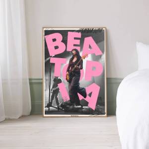 Moetch | Beabadoobee Ca Sĩ Nhạc Rock Vintage Poster Whitepaper Dán Tường Retro Tác Phẩm Nghệ Thuật Cho Trang Trí Nhà Phong Cách Hiện Đại In Hình