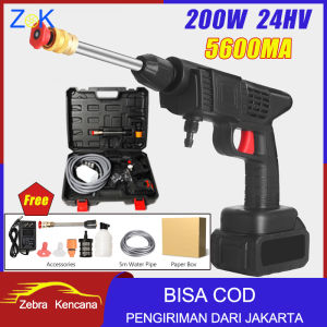(Dikirim Dari Jakarta) 200W 28Bar 24-220V 24HV Alat Steam Cuci Motor Mobil Alat Semprot Cordless Jet Cleaner Dengan Baterai