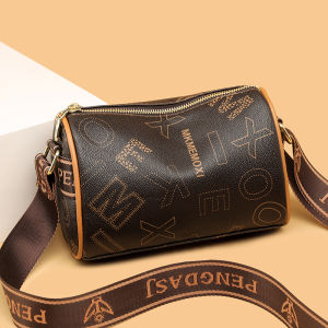 Fashionable Pillow Shaped Boston Bag Womens Crossbody Shoulder Bag Versatile Stylish New 2026 Soft PVC Material Zipper Closure