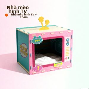 MAOGUANJIA | Giường Mèo Bằng Felt Bán Kín Đầy Đặn Cho Mùa Đông