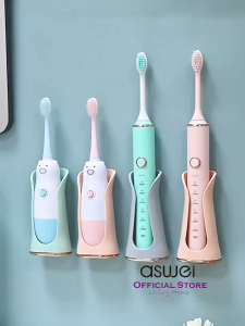 ASWEI A2024 Holder Sikat Gigi Elektrik Tempel Dinding