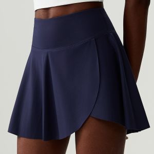 Hemstitched Anti-Peek Skirt With Pockets