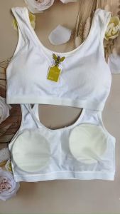 Aola29 Áo lót học sinh nữ từ 35-40kg có mút ngực thun lạnh sọc mềm hàng Việt Nam