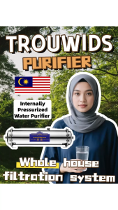 TROUWIDS Sand Filter Outdoor Water Filter 0.01 Micron Water Purifier For Drinking Penapis Air Filter Luar Rumah