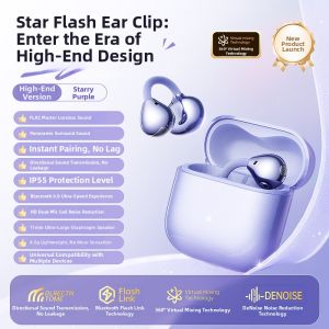 HANG | Wireless Clip-on Bluetooth Earphones Long Battery Life
