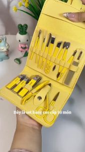 Bộ làm móng tay tại nhà đầy đủ thép không gỉ cao cấp Bộ làm móng mini Bộ làm móng chuyên nghiệp Bộ làm móng 19 món