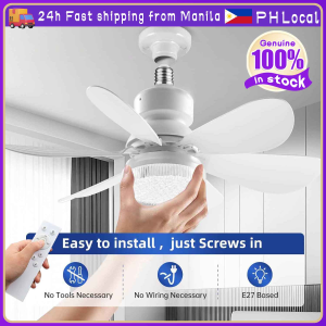 Celling Fan Light with Remote Inverter Mini Ceiling Fan 5 Blades Flower Fan Light Modern Design For Living Room Bedroom Dining Kitchen Garage Chandelier with Ceiling Fan Silent E27 Socket Ceiling Fan Led Light Bulb Fan