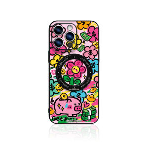 Asina | Magnetic Case with Stand Full Enclosure Red 14 Case for iPhone 18