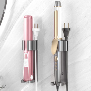 Hair Curler Storage Rack Bathroom Punch-Free Wall Hanging Straight Comb Electric Hair Straightener Storage Rack Ironing Board Bracket