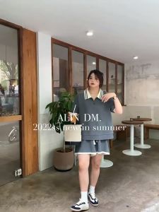 4XL 150KG Plus Size Fat Women Summer Polo Neck Short Sleeve T-shirt Casual Sports Thin Shorts Set