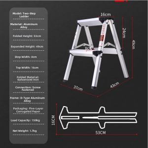 Aluminum Folding Household Ladder
