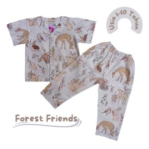 Aghni Boutique Baju Tidur Anak Perempuan 1-10 Tahun Bahan Katun Adem Variasi Kerah Y Tanpa Kerah