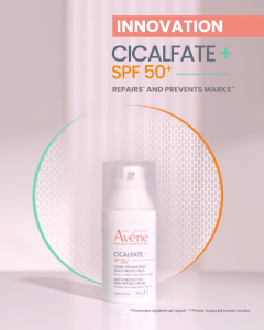 Eau Thermale Avène Cicalfate + Multi-Protective Skin Repair-Cream SPF 50+ 30ml | Soothes & Reduces Marks