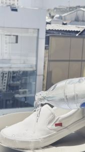 KIM&CO. Sunrise(KF008M) รองเท้าผ้าใบกันน้ำ แฟชั่นผู้ชาย สลิปออนมินิมอลกันน้ำ นุ่มสบาย ไม่ต้องกลัวฝน รองเท้ากันน้ำ ผู้ชาย รองเท้าผ้าใบ กันน้ำ - Lazada