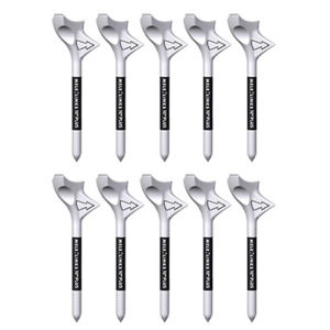 10pcs Golf Tee Holder Plastic 10 Diagonal Golf Training Ball Tee Lightweight Golf Marks Tees Portable Sporting Accessories