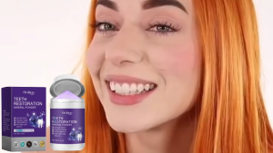 Oralhoe Purple Whitening Tooth Powder to Remove Yellow Stains Brighten Teeth and Freshen Breath