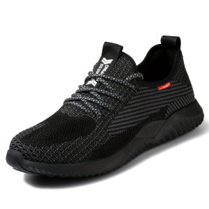 Safety Shoes Breathable Lightweight Work Shoes Puncture-Resistant and Smash-Proof Protective Shoes Steel-Toe Shoes