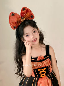 Halloween Butterfly Knot Headwear Cute Baby Hair Accessories Photo Props Dark Style Childrens Fashion Accessories for Girls
