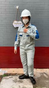 Quần Áo Bảo Hộ Lao Động Đồ Kỹ Sư Công Nhân Túi Hộp Màu Xám Phối Xanh-đẹp