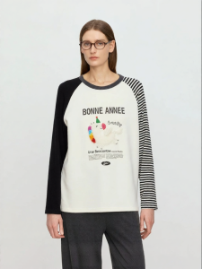 URLAZH | Spring New Rainbow Pegasus Color Block Raglan Sleeve T-Shirt