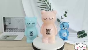 Trong Suốt Hoạt Hình Gấu Piggy Bank Hộp Đựng Tiền Bằng Nhựa Sáng Tạo Quà Tặng Sinh Nhật Cho Trẻ Em Ngân Hàng Tiết Kiệm Giáo Dục