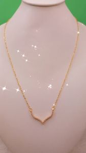 Kalung WanitaKalung Aurel 01 TitaniumS.Steel Tahan Lama Anti Karat dan Tahan Lama Premium Quality KS0002